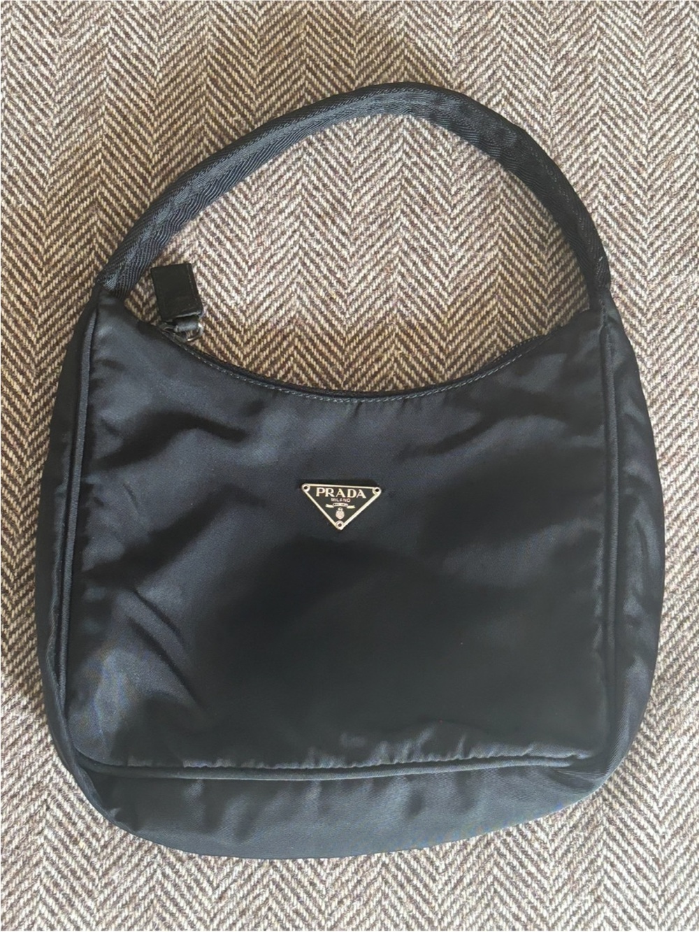 Prada Tessuto Black Nylon Vintage Mini Bag Black - Picture 3 of 11